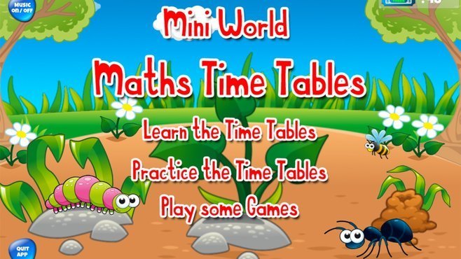 Mini World Maths Times Tables Screenshot 2
