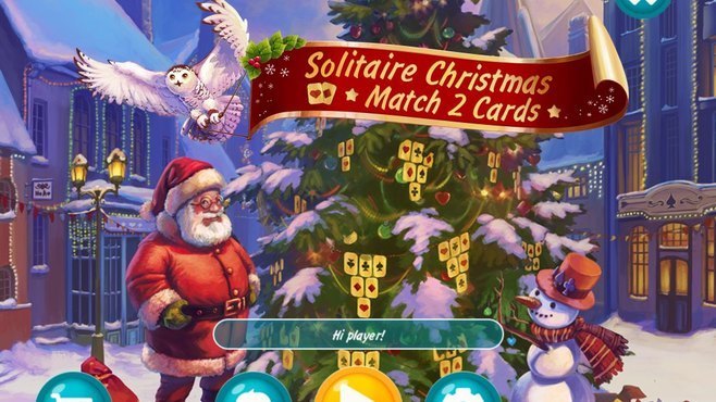 Solitaire Christmas Match 2 Cards Screenshot 1