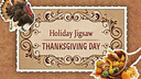 Holiday Jigsaw Thanksgiving Day