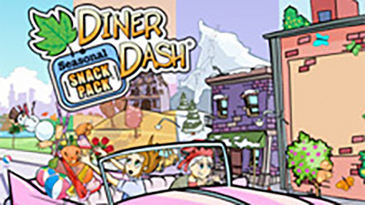 PC Diner Dash 3 Games! Hometown Hero, Flo Go, and Boom! Collectors