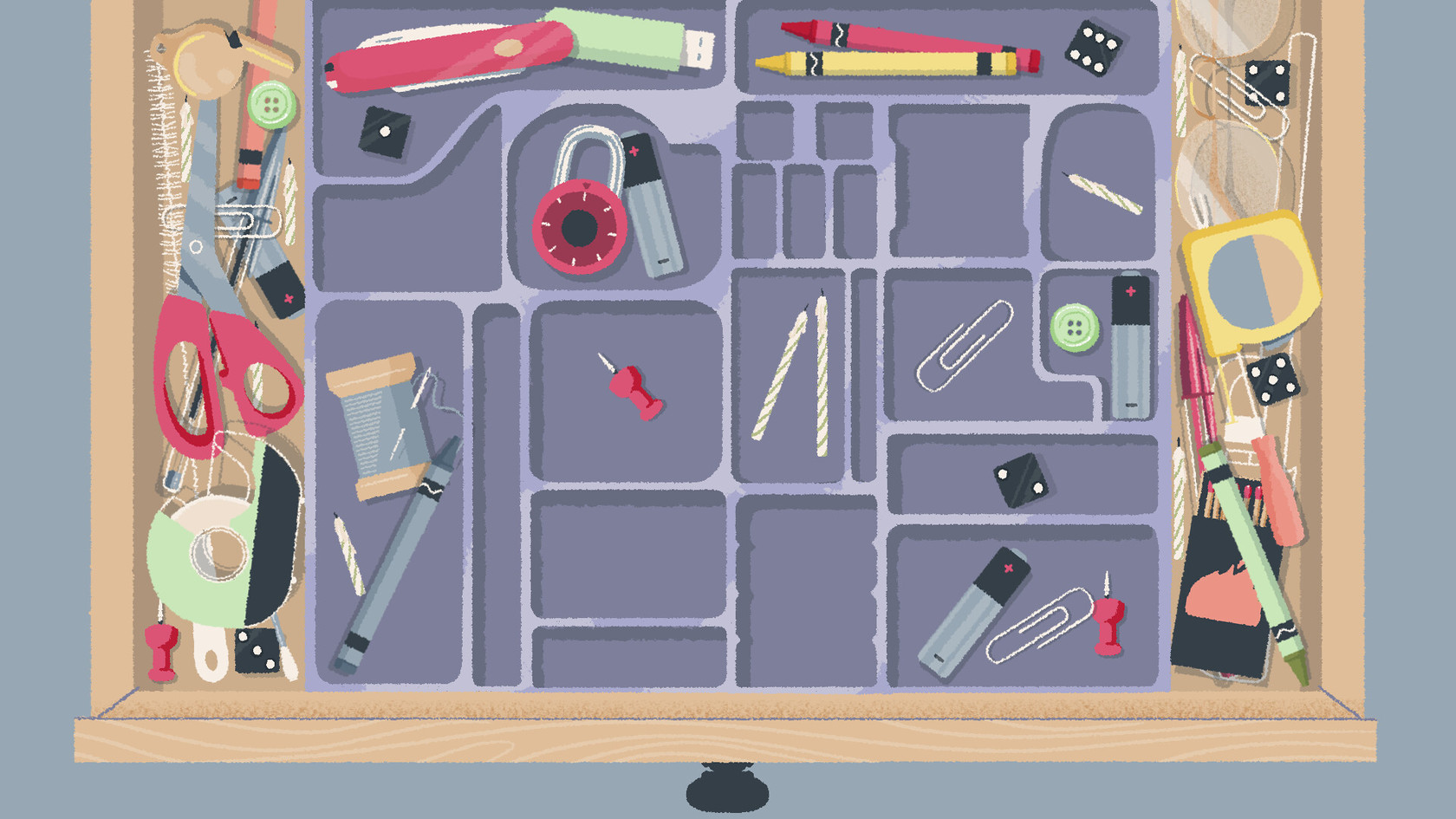 Tidying up objects in A Little to the Left.