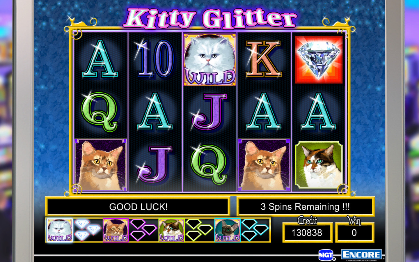 Kitty Glitter Slot Wins