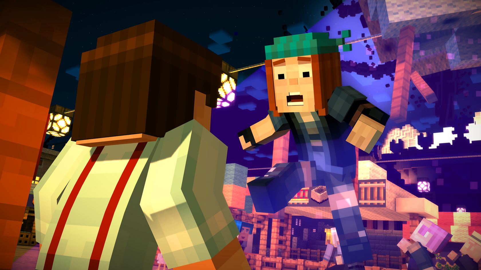 What is the title of this picture ? Minecraft: Story Mode - A Telltale Games Series | macgamestore.com