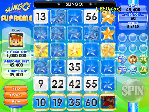 slingo supreme game slingo supreme game