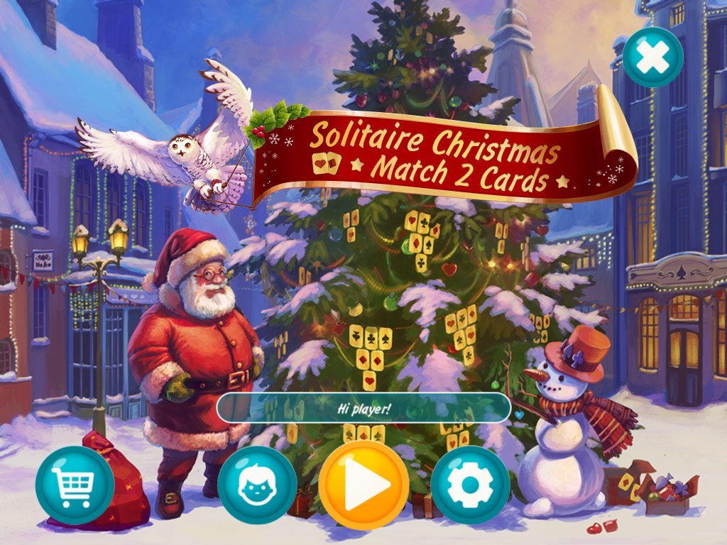 Solitaire Game. Christmas