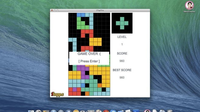 1TapTris - Falling Blocks Classic Puzzle Game Screenshot 4