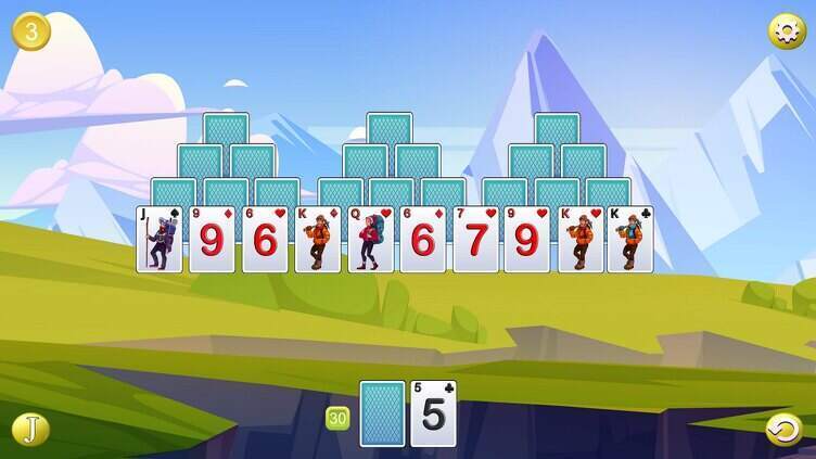 Cliffhanger Solitaire Screenshot 1