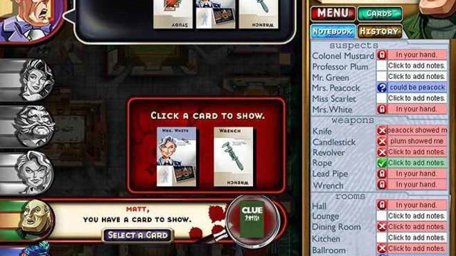 Clue Classic Screenshot 3