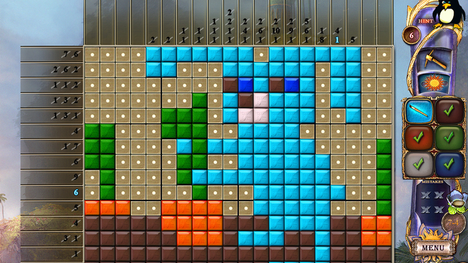 Fantasy Mosaics 24: Deserted Island Screenshot 1