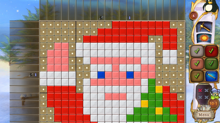 Fantasy Mosaics 32: Santa's Hut Screenshot 4