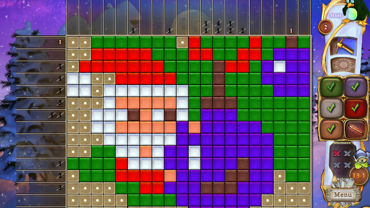 Fantasy Mosaics 50: Santa's World Screenshot 1