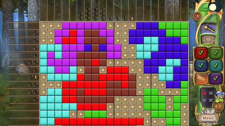 Fantasy Mosaics 52: Enchanted Woods Screenshot 5