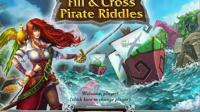 Fill and Cross. Pirate Riddles Screenshot 1