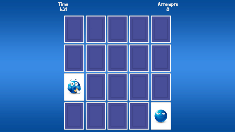 Funny Blue Memory Screenshot 3