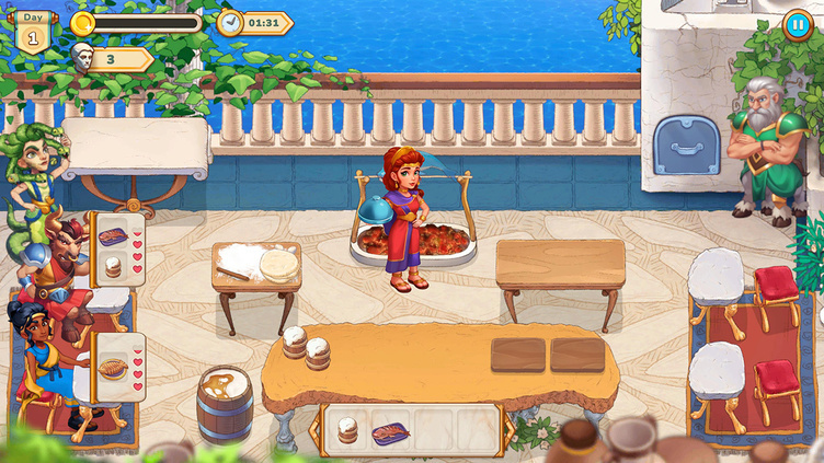 Greek Kitchen Frenzy: Dionysus Collector's Edition Screenshot 3