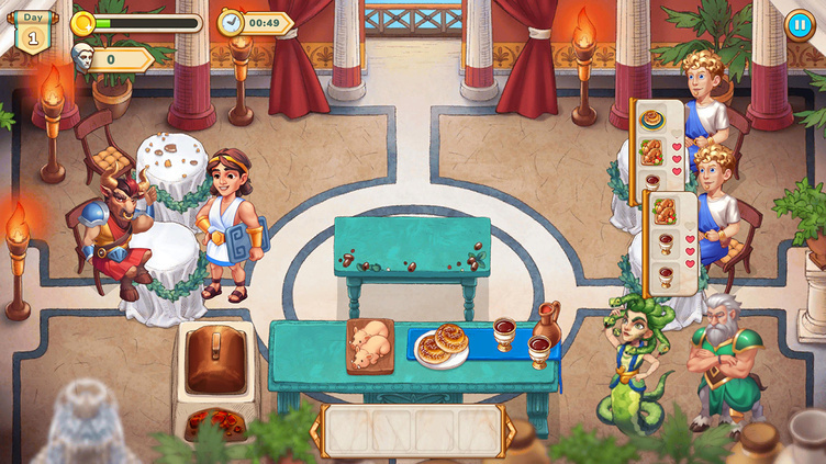 Greek Kitchen Frenzy: Dionysus Collector's Edition Screenshot 1