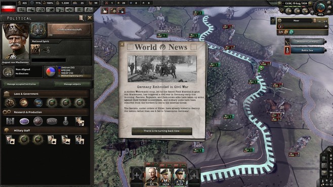 Hearts of Iron IV: Waking the Tiger Screenshot 4