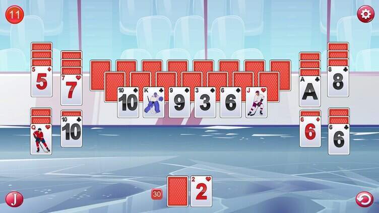 Hockey Solitaire Screenshot 2