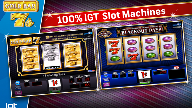 IGT Slots Gold Bar 7s Screenshot 1
