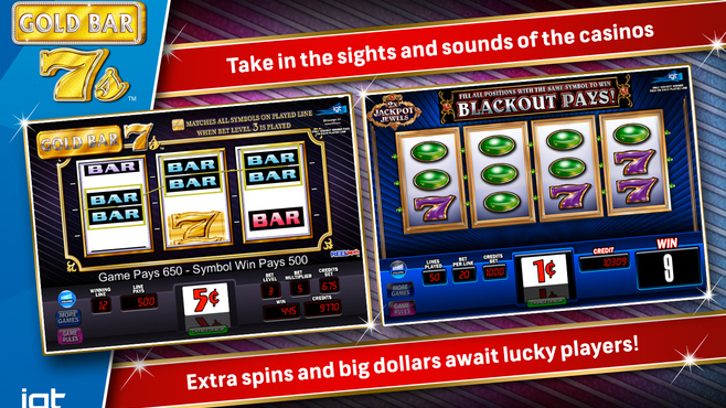 IGT Slots Gold Bar 7s Screenshot 3