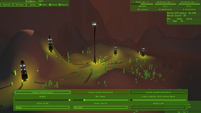 Intelligent Design: An Evolutionary Sandbox Screenshot 2