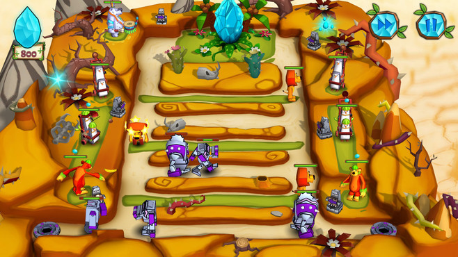 Jungle vs. Droids Screenshot 1