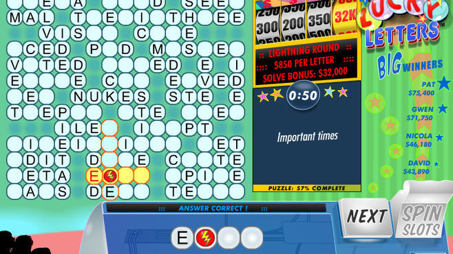 Pat Sajak's Lucky Letters Screenshot 1