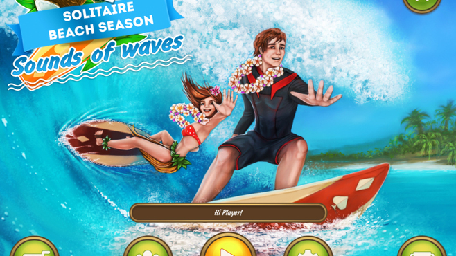 Solitaire Beach Season: Sounds of Waves Screenshot 1