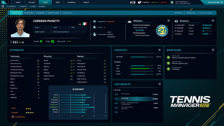 Tennis Manager 2021 Screenshot 4
