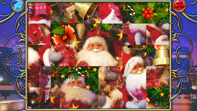 Travel Mosaics 11: Christmas Sleigh Ride Screenshot 2