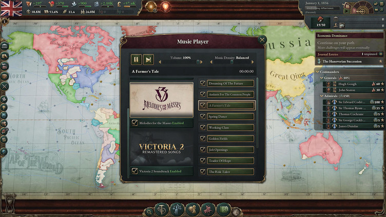 Victoria 3: Melodies for the Masses Music Pack Screenshot 1
