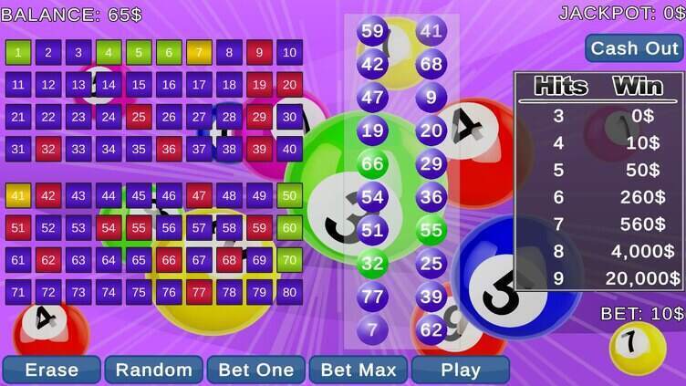 WildBall Keno Screenshot 3