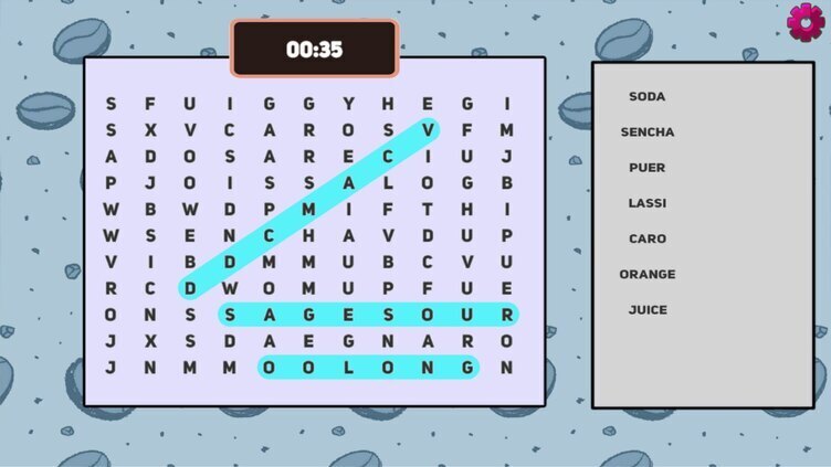 Word Search Coffee Break Screenshot 3