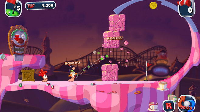 Worms Crazy Golf Screenshot 1